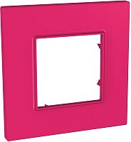 Рамка горизонтальная Schneider Electric Unica Quadro 1-м. малина картинка